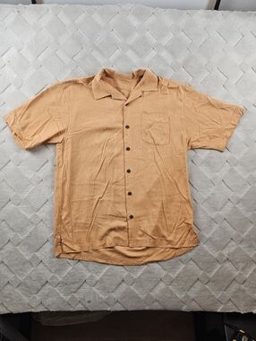 Tommy Bahama Hawaiian Camp Shirt Mens Medium 100% Silk Floral Topical Print